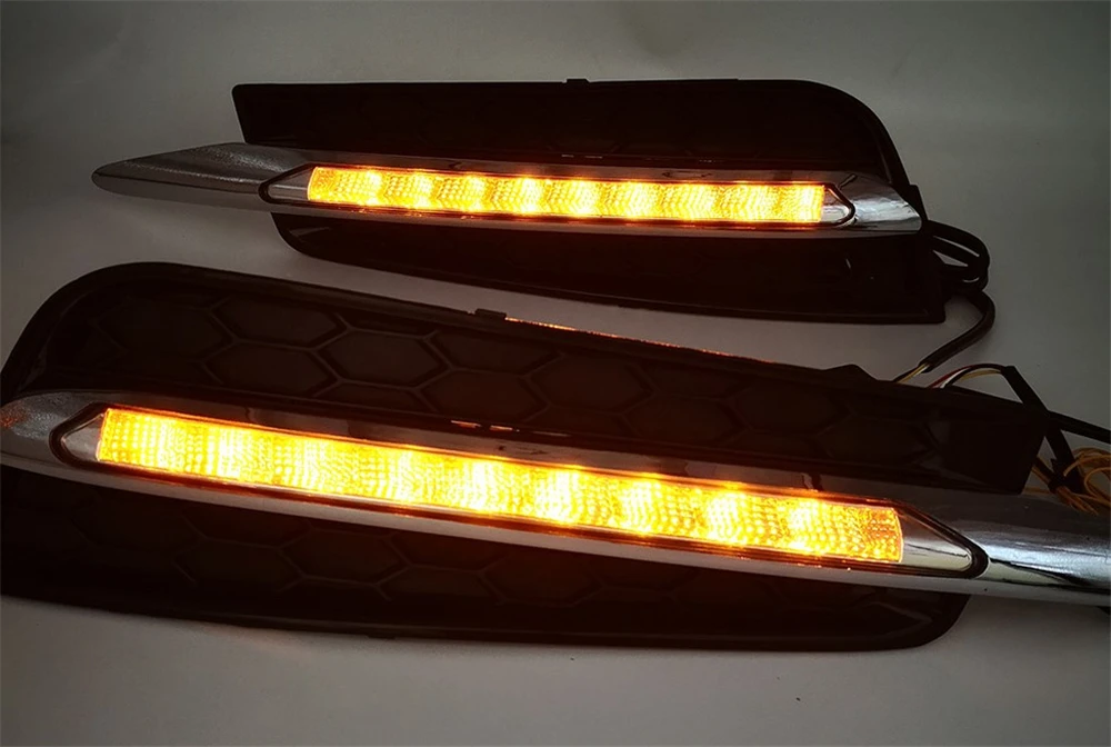 CSCSNL 1 комплект 12 в светодиодный DRL дневные ходовые огни дневного света с поворотным сигналом лампа для Chevrolet CRUZE 2009 2010 2011 2012 2013