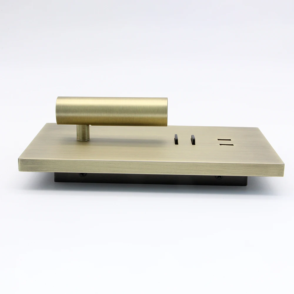 Современный настенный выключатель Hartisan с двумя USB портами светодиодный