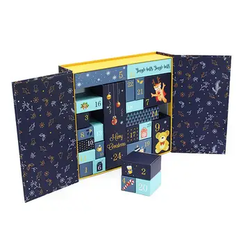 

DIY Paper Advent Calendar Gift Box Christmas Countdown 24 Drawers Cabinet Toy New Year Gift for Friend Decorative Ornaments