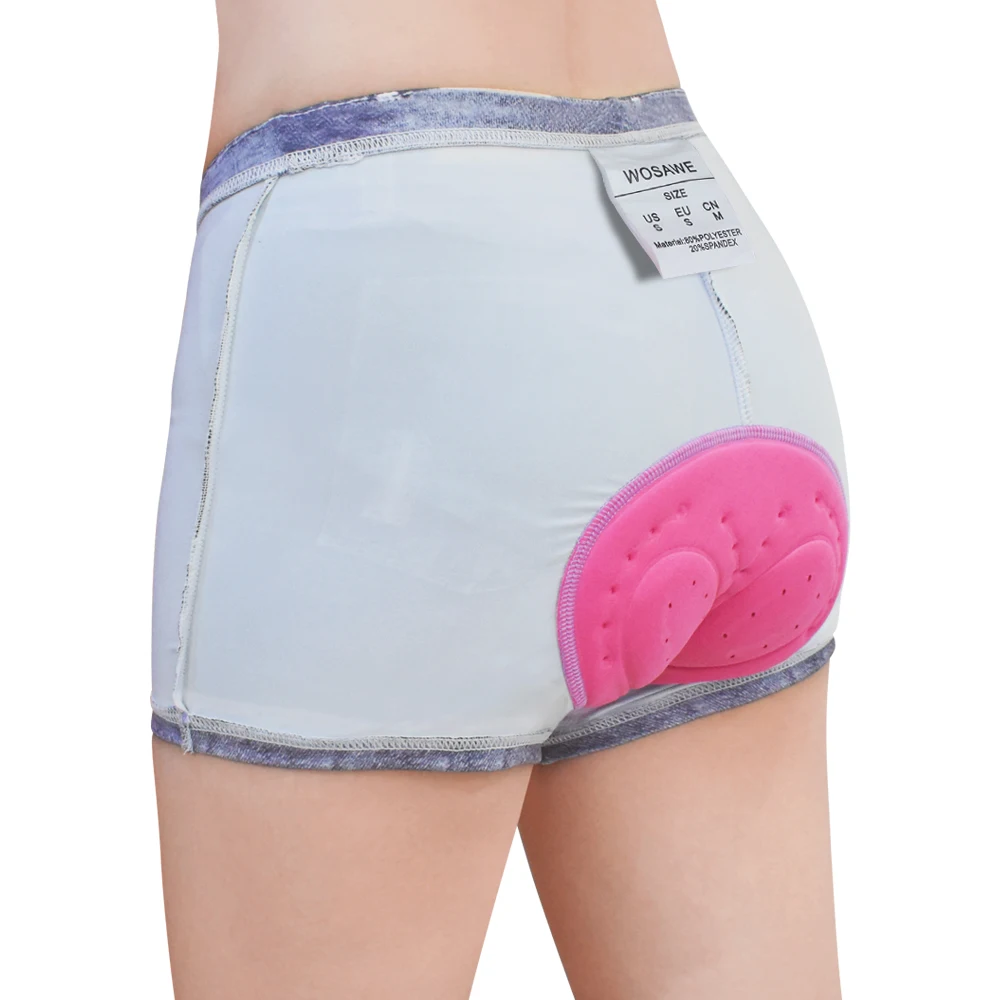 WOSAWE Tights Cycling Shorts Women Shockproof Gel Pad Comfortable Bicycle Cycle Clothing Bike Wear MTB Super Shorts Clothing