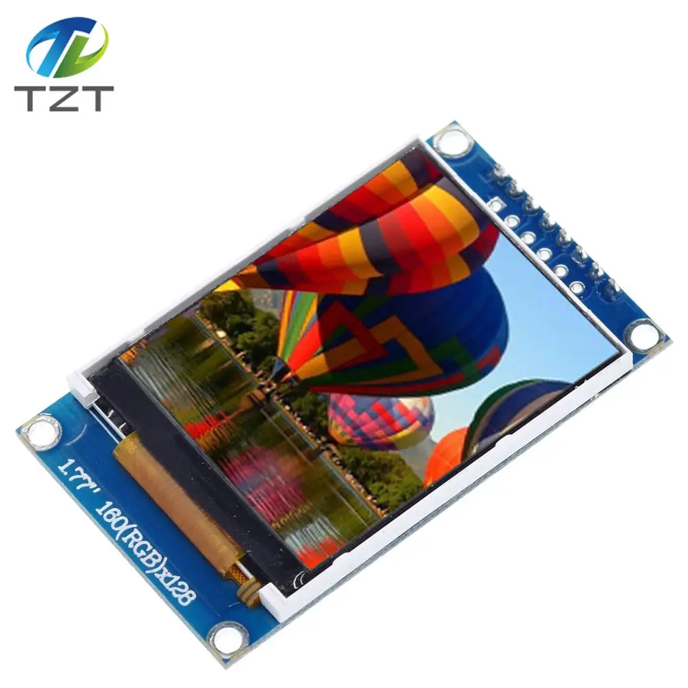 1,77 дюймовый TFT lcd экран 128*160 1,77 TFTSPI TFT цветной экран модуль последовательного порта