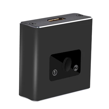 

4K 3D Portable Plug And Play Home Bidirectional Aluminium Alloy DVD HDTV Laptop 1 Input 2 Output HDMI Switch High Speed Office