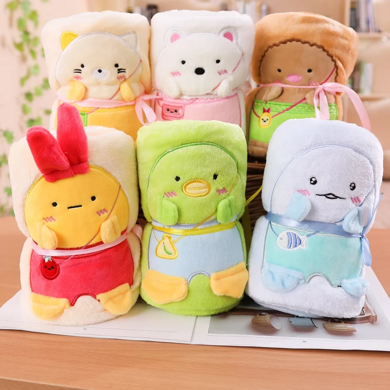 Kawaii sumikko gurashi плюшевое одеяло мягкие японские аниме милые Мультяшные персонажи