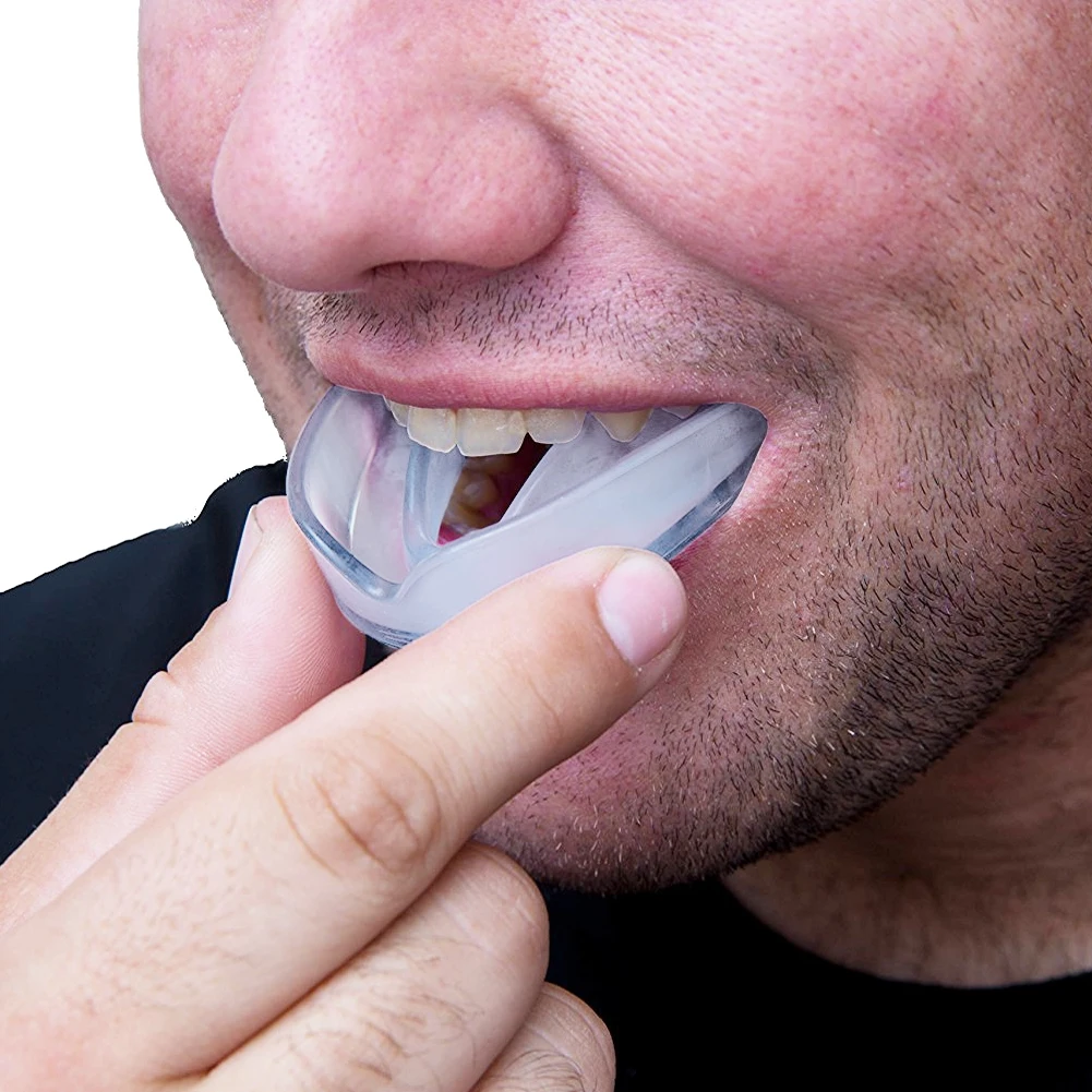 Силиконовый мундштук защита для зубов боксерский Бейсбол с одной стороны рот защита Спортивные мундштук аксессуары для защиты от спорта