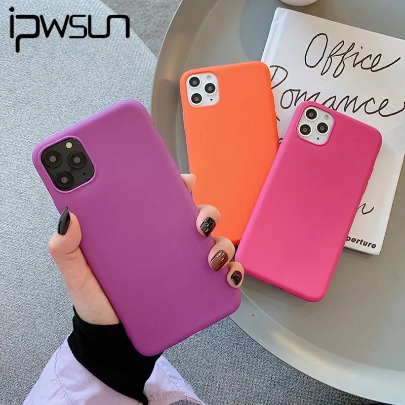 Чехол для телефона iPWSOO карамельных цветов iPhone 11 Pro Max XR XS X мягкий силиконовый