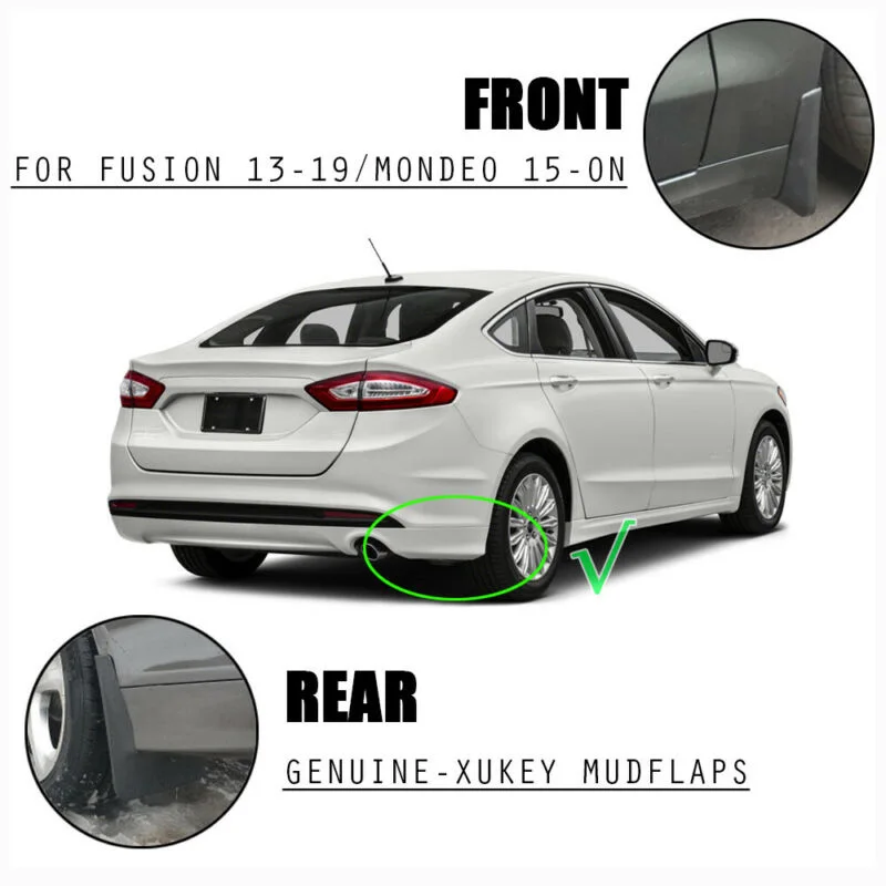 4 шт. Брызговики литые Брызговики TPO пластик подходит для Ford Fusion Mondeo 2013- наружные части брызговики