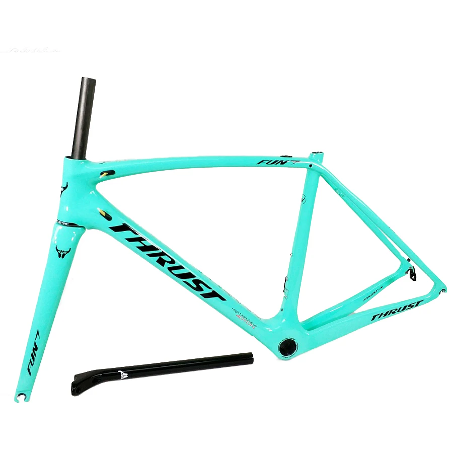 Bicycle Frame Thrust Carbon Road Frame Fork Seatpost V Brake Rim Brake Road Bike Frameset T1000 Full