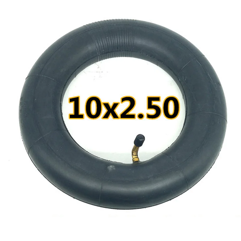 

1pc 10 Inch Electric Scooter Vacuum Tire / Inner Tube 10X2.50 Black Rubber Part