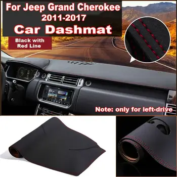

Car Leather Dashmat Dash Mat Dashboard Sun Cover Pad for Jeep Grand Cheree 2011-2017 (Only for left-drive) Car Styling