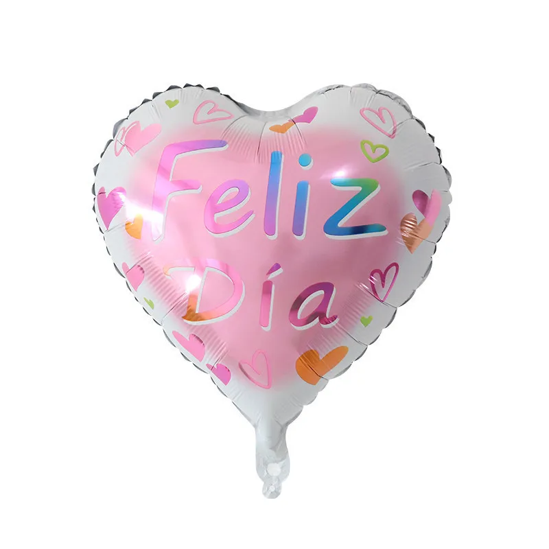 10 шт. 18 дюймов круглые Feliz Cumpleanos испанская вечеринка на день рождения майларовая фольга шары с гелием воздушные шары - Цвет: Оливковый
