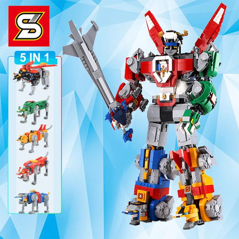 DHL фильм последовательное соединение робот совместимый 16057 leSet 21311 Voltron Модель Набор строительных блоков Кирпичи Детские игрушки Подарки для мальчиков