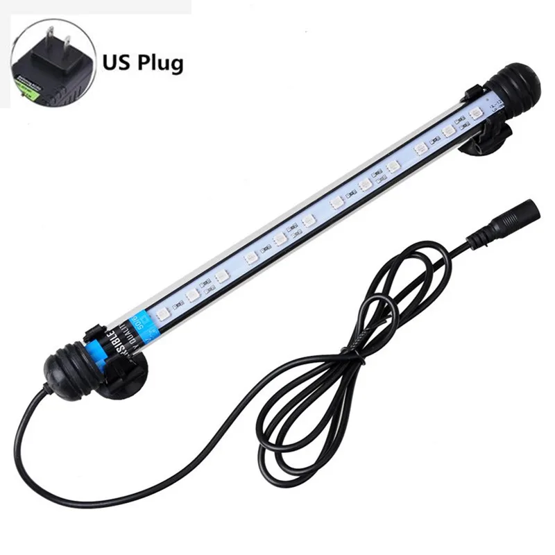 US Plug 47 см пульт дистанционного управления аквариумный RGB светодиодный Arowana погружные, амфибии светильник для аквариума светодиодный светильник ing Sea Luces - Цвет: US Plug