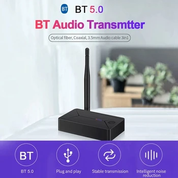 

Tx13 Bluetooth 5.0 o Transmitter 3.5mm Aux Jack Rca USB Coaxial Optical Stereo Wireless Adapter for Tv Pc Headphone