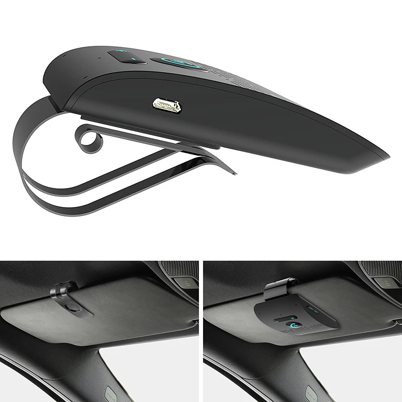 Автомобильный динамик, телефон, Bluetooth 4,2, Hands-Free Motion, авто-on, автомобильный стерео музыкальный динамик, беспроводной солнцезащитный козырек, плеер для безопасного вождения