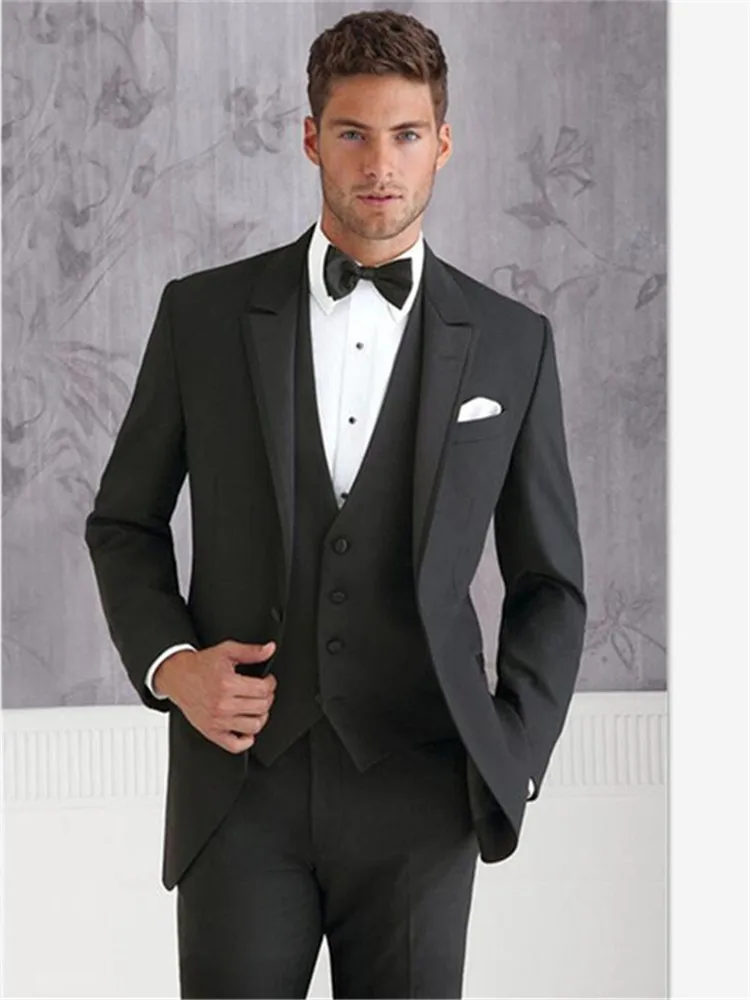 Классический мужской костюм смокинг Noivo Terno Slim Fit Easculino вечерние костюмы для мужчин высококачественный ужин Вечеринка Выпускной смокинг жениха