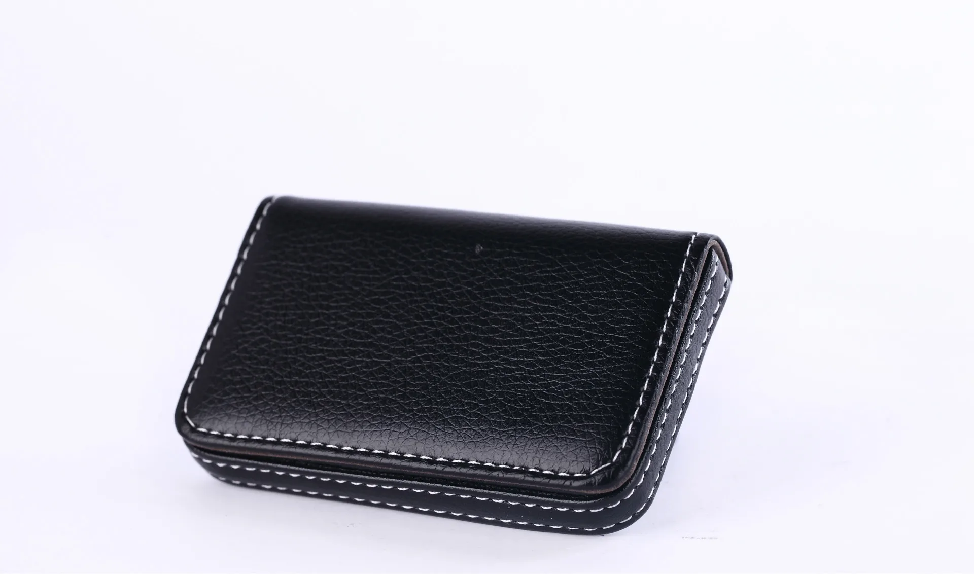 Currently Available Wholesale Card Case Creative Gifts Card Case Card Box All Foreskin PU Card Case Magnetic Sucker Business Car
