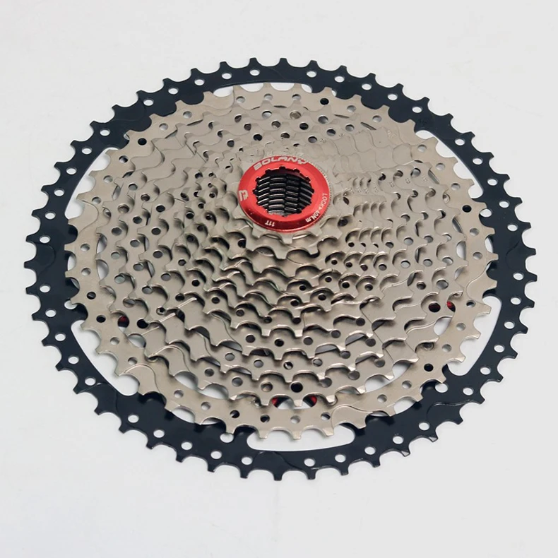 Bolany 12 скоростная кассета MTB 12V 11-50T 11-52T набор звездочек со встроенной трещоткой для горного велосипеда широкого соотношения Сверхлегкий 615g Велосипед маховик Al-сплав