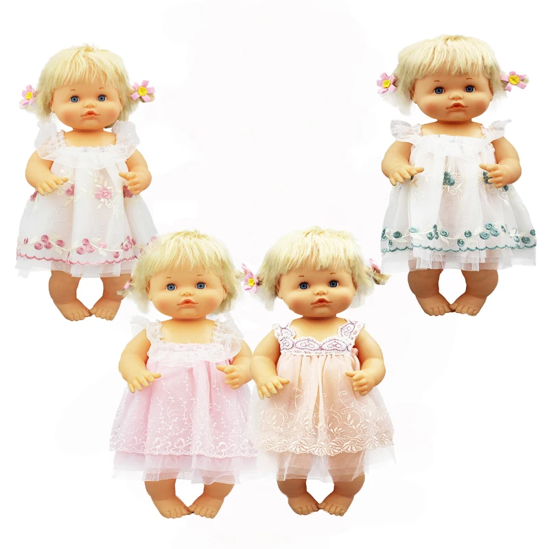 Платье с цветочным рисунком подходит для 42 см Nenuco кукла Nenuco y su Hermanita кукла аксессуары