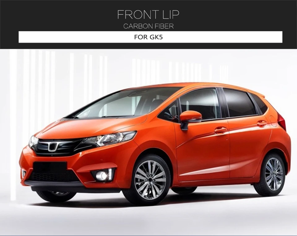 Бампер из углеродного волокна передняя губа для Honda fit GK5- передний бампер