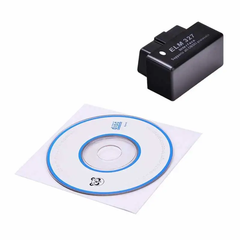 Мини ELM327 Bluetooth OBD2 OBDII V2.1 V1.5 черный умный автомобильный диагностический интерфейс ELM 327 считыватель кодов