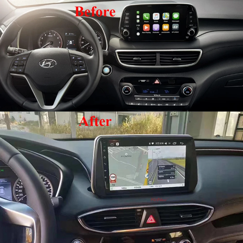 2 DIN 9 &quotAndroid автомобильный мультимедийный плеер навигация GPS Wifi для Hyundai Tucson 2018 2019