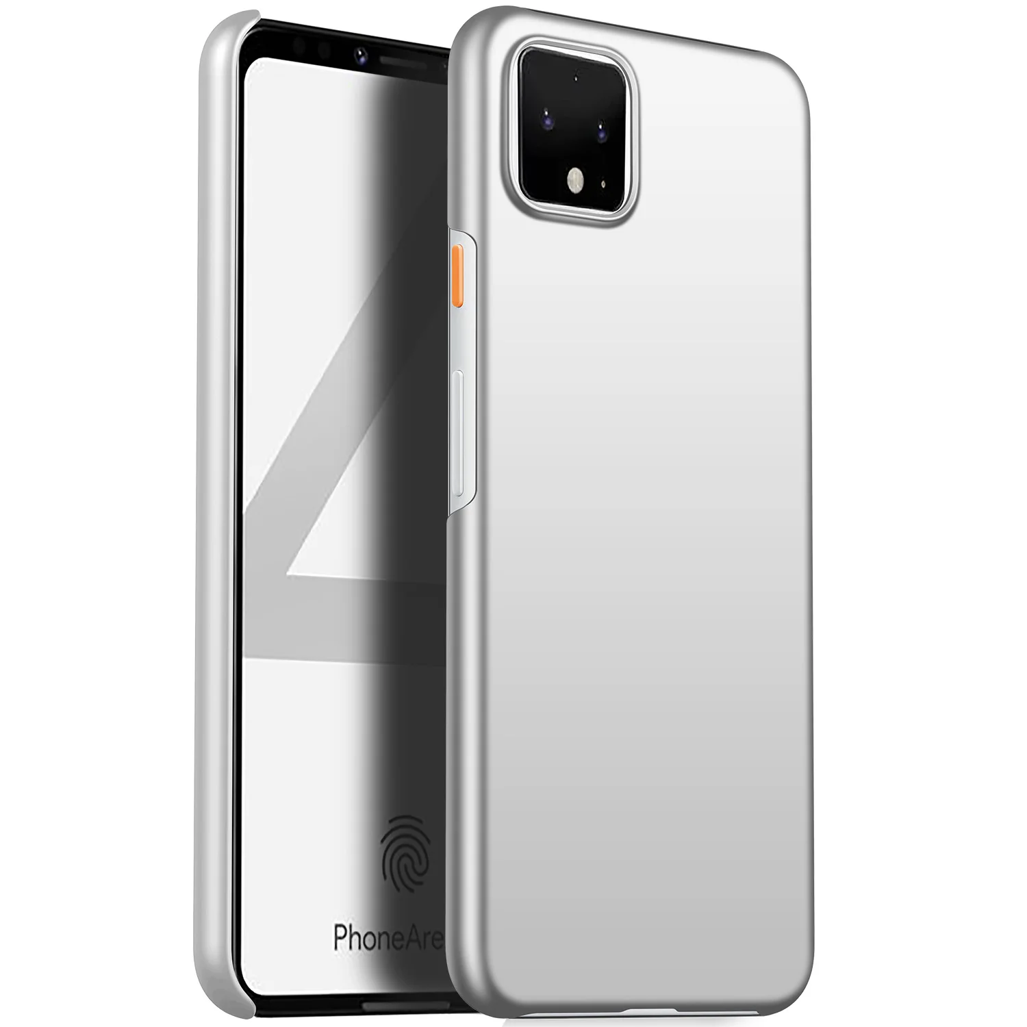 Чехол для Google Pixel 4/Google Pixel 4 XL, ультратонкая Минималистичная тонкая защитная задняя крышка-чехол для телефона для Google Pixel 4 - Цвет: Серебристый