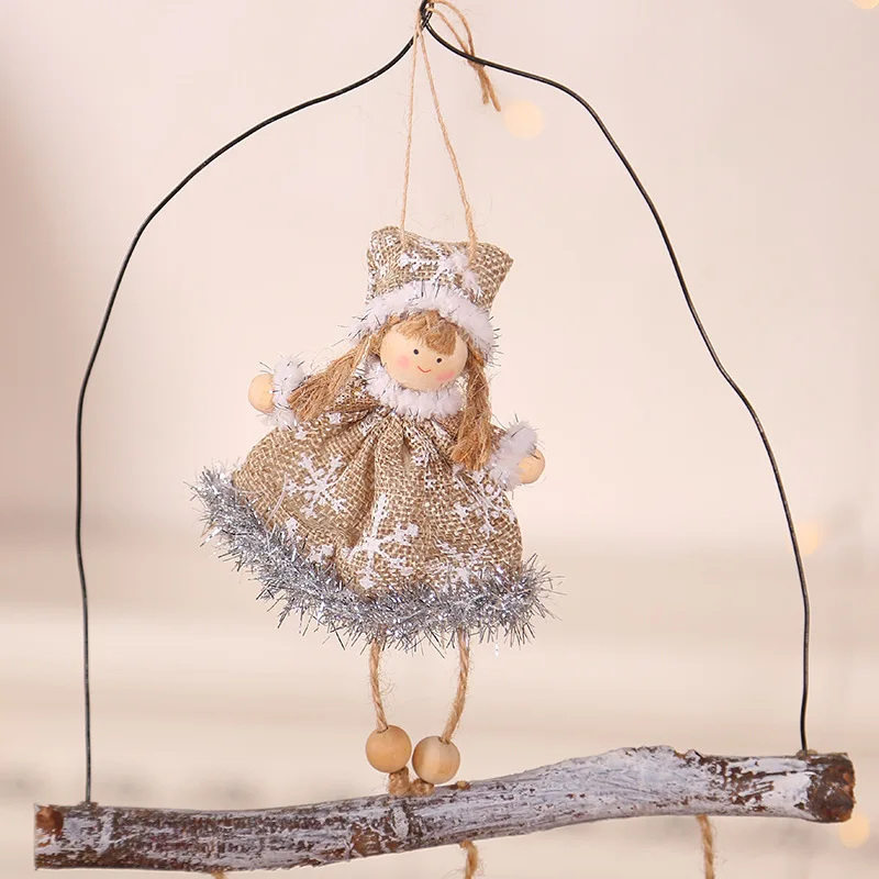 Милый Ангел кукла Рождественское украшение подвеска Рождественская елка подвесное украшение Рождественское украшение для дома Рождество navidad - Цвет: F