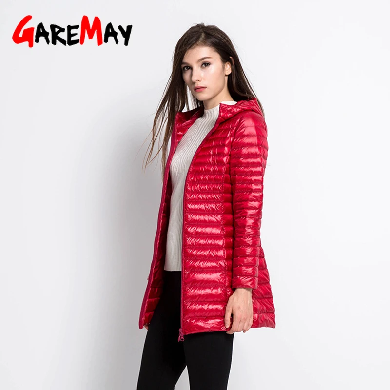 

down coat Plus Long Down Jacket Women Winter Ultra Light Down Jacket Women With Hooded Down Coat Female Big Size Coats S-4XL