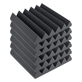 

Soundproofing Foam Wedge Acoustic Wall Panels Tiles Studio Foam Sound Proof Padding Wedge Sound Dampening Foam perfect for Home
