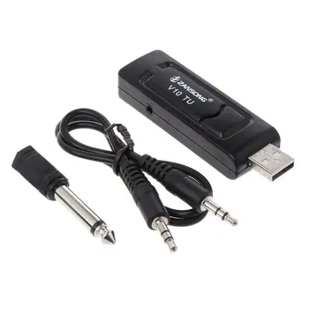 

UHF USB 3.5mm 6.35mm Wireless Microphone Megaphone Handheld Mic with Receiver for Karaoke Speech Loudspeaker Y3ND