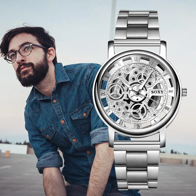 SOXY Relogio Masculino новые Лидирующий бренд наручные часы Уникальный стиль Мужские