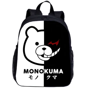 

13inch Backpacks Boys Girls Cartoon Anime Danganronpa Letter 3D Printing Bookbag Casual Daypacks School Bags Mochila Escolar