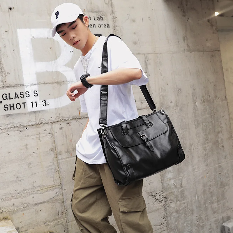 

Men's Bag Recreational Handbag Shoulder Bag with Large Capacity Slant