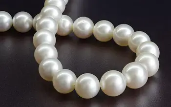 

18"10-11MM NATURAL GENUINE freshwater WHITE perfect ROUND PEARL NECKLACE 925silver