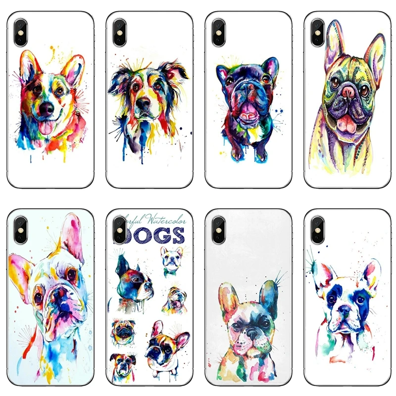 Мягкий чехол с рисунком для Xiaomi Redmi 9T 9C 9A 7 7A K20 6 6A S2 Note 9S 9 8 8T 5A Pro французский бульдог