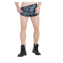 4XL мужские спортивные шорты для фитнеса бодибилдинга летние купальные шорты Нижнее белье Шорты с принтом домашние трусы размера плюс# TX