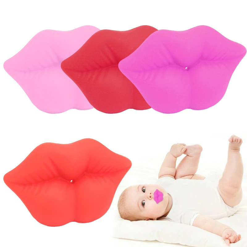 

New Food Grade Silicone Lip Baby Pacifiers Nipple Teethers Toddler Pacifier Orthodontic Soothers Teat for Baby Pacifier Gift