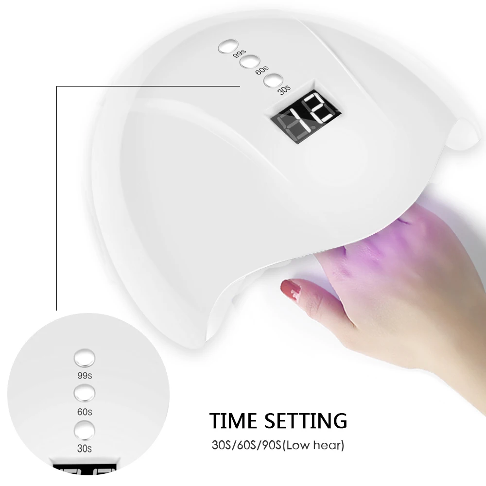 Elecool Sunlight Plus УФ светодиодный светильник для Сушилка для ногтей 36 Вт льдинка светильник для маникюра гель умный выбор времени инструменты для дизайна ногтей гель лак