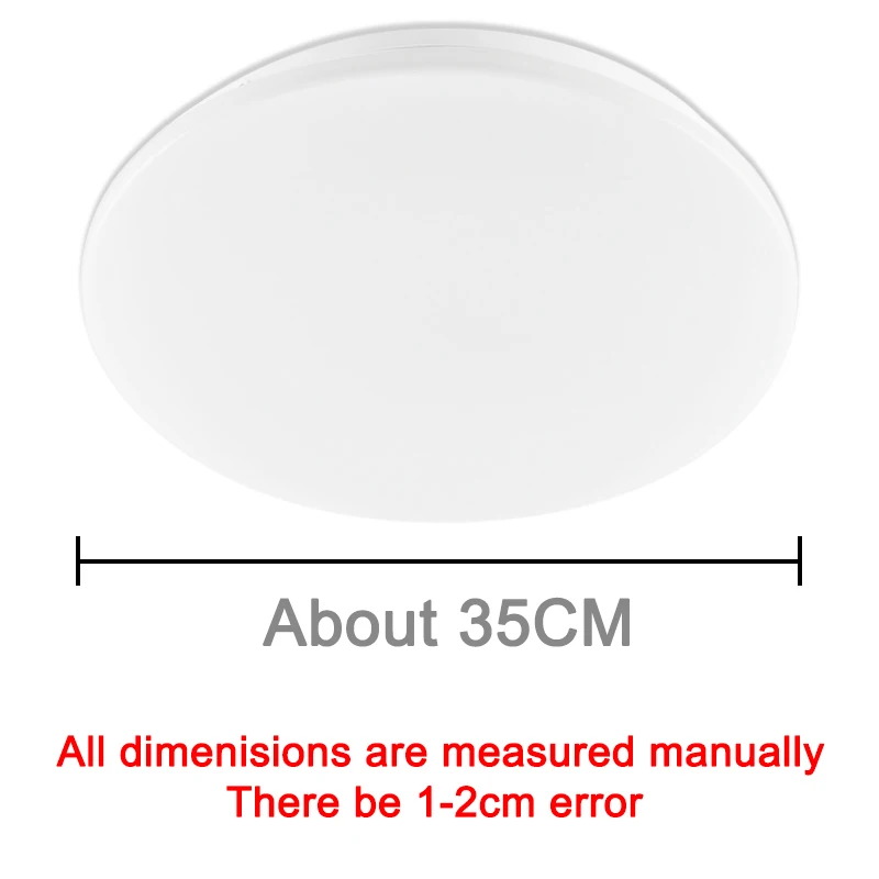 White Shell 35CM Ультра тонкий светодиодный потолочный светильник 48 Вт 36 Вт 24 Вт светильник современная лампа для гостиной, спальни, кухни поверхностное крепление с пультом дистанционного управления - Цвет корпуса: White Shell 35CM