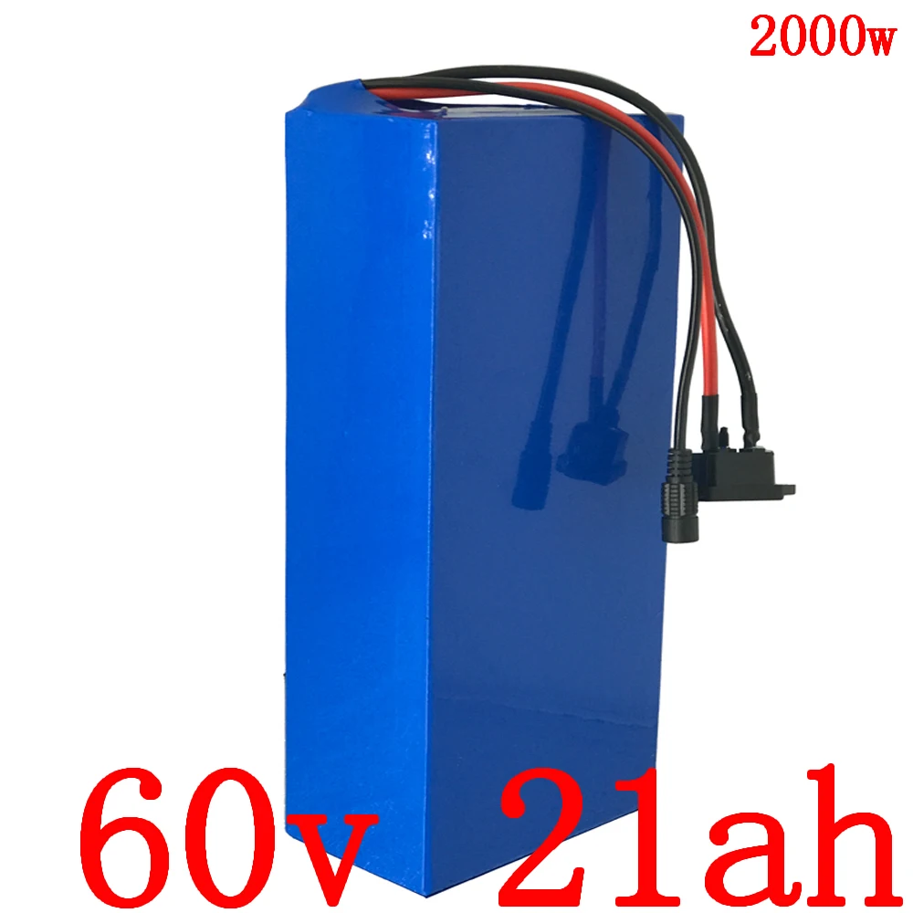 60V 20AH литий-ионный аккумулятор ebike 60V 1500W 1800W 2000W аккумулятора электроскутера 60v 20ah электрический велосипедный аккумулятор бесплатная