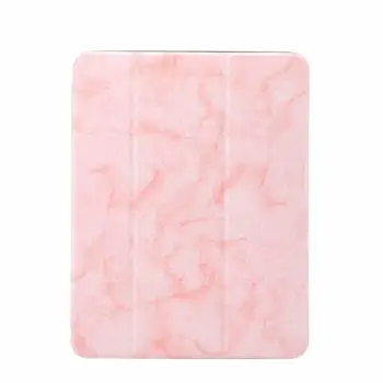 

Tablet Case for IPad Pro 11\" Holder Smart PU Leather Trifold Marble Stand Cover for IPad Pro 11 2018 with Pencil Slot Funda+pen