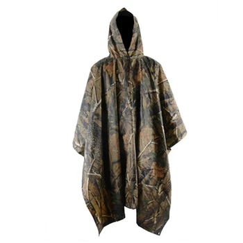 

Multifunctional Military Cold Camouflage Raincoat Waterproof Raincoat Men'S And Women'S Camping Fishing Motorcycle Awning