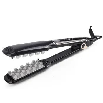 

Ceramic Grid LCD display fast heating hair straightener Flat Irons Electric Curling Crimped Wide Plates Beauty for Short Hair