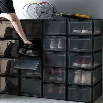 

Magnetic Thickened Dustproof Shoes Storage Container Sneakers Organizer Box
