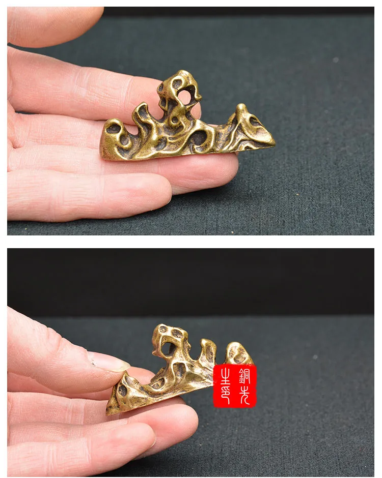 Bronze Miniature Mountain Micro Landscape Decorations (12)