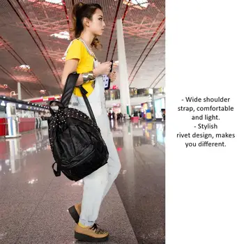 

1 Pc Creative Rivet Backpacks Backpack Bag for Travel Outdoor