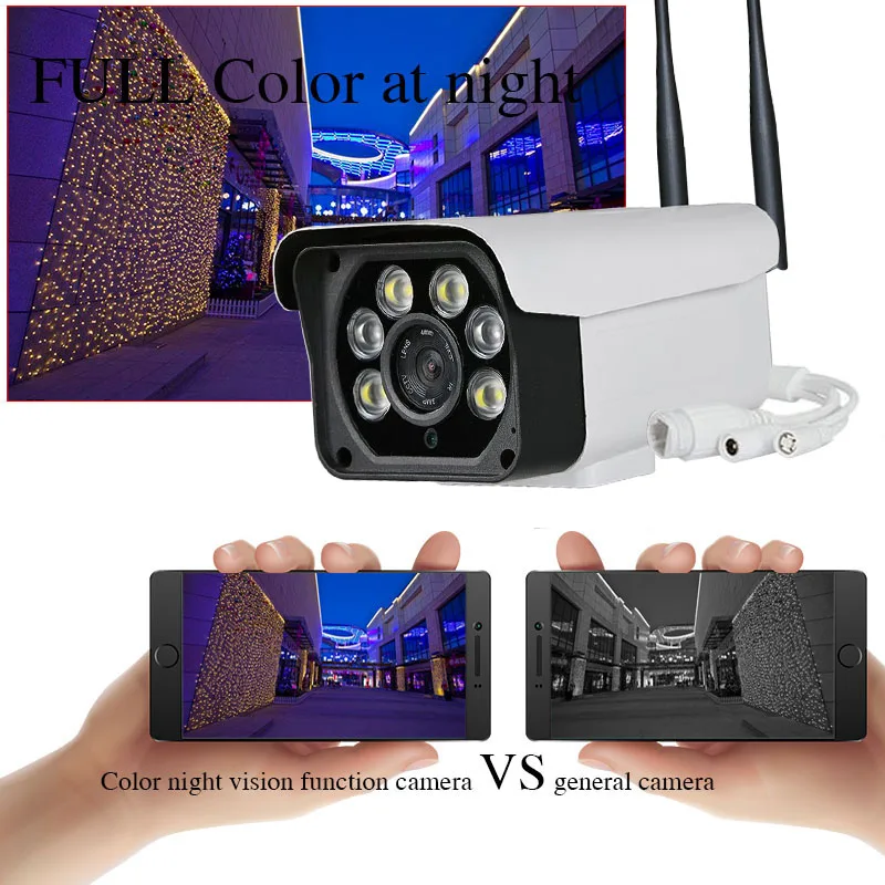 1080P IP камера Bullet наружная Wifi Onvif безопасности видеонаблюдения Двусторонняя Аудио