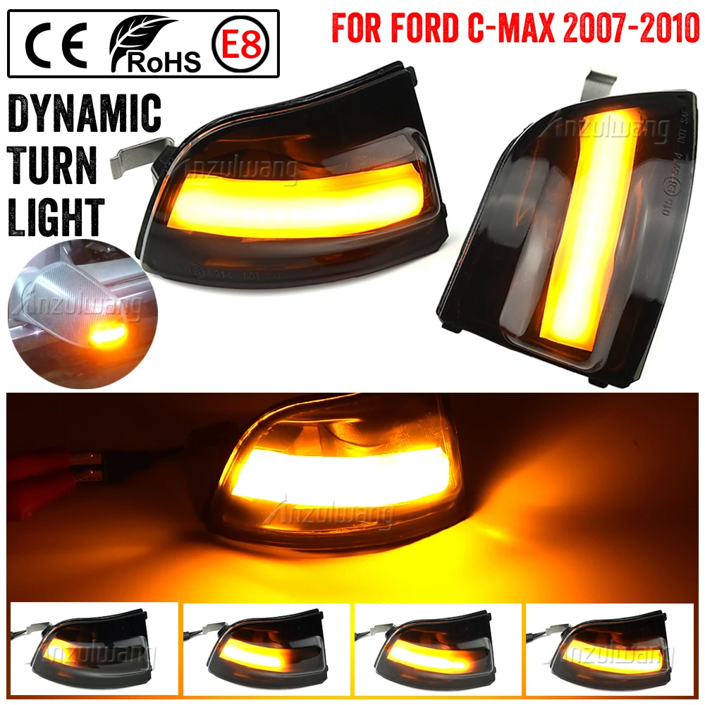 Left & Right Side Rearview Mirror Turn Signal Lamp Light for Ford Focus C-MAX Left & Right Side Rearview Mirror Turn Signal Lamp Light for Ford Focus C-MAX