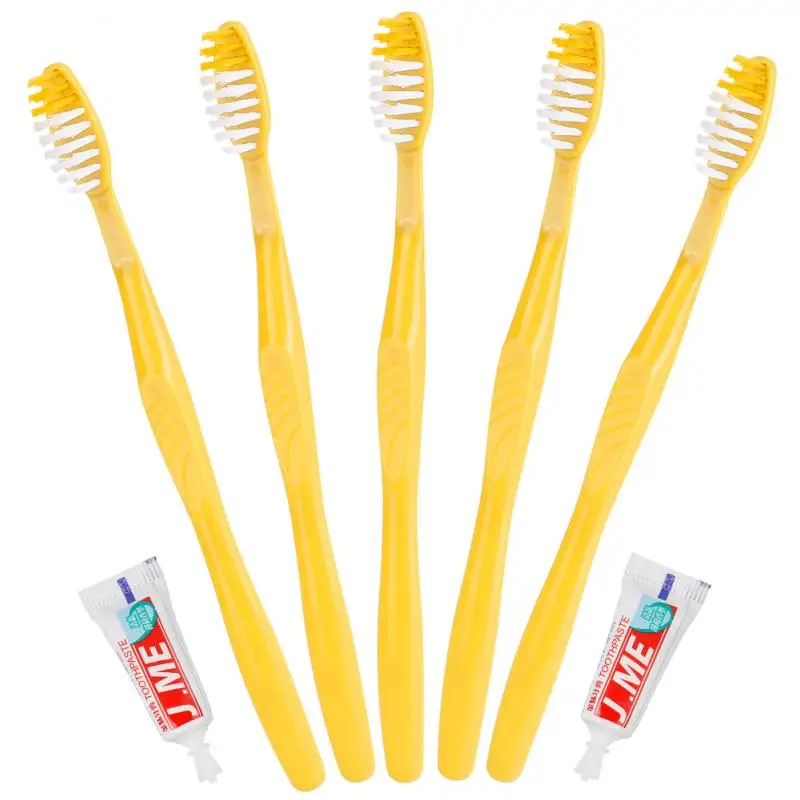 100/5/1Pcs Disposable Portable Travel Toothbrush With Toothpaste Kit Convenient Oral Care Teeth Cleaning Brush | Красота и здоровье