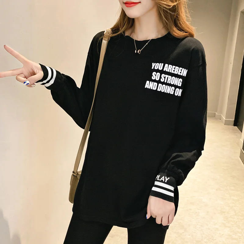 BOBOKATEER размера плюс черные футболки хлопковый топ Женская одежда poleras mujer de moda 2019